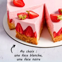 Ronds blancs et noirs Ø 26 cm (x5)