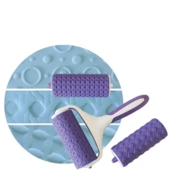 Rouleau relief pâte à sucre 3 motifs