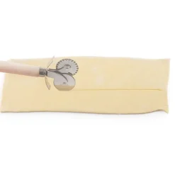 Roulette à pâte double lisse / cannelée