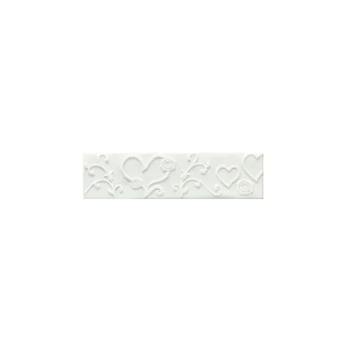 Ruban pâte à sucre coeurs h 5 cm (1,25 m)