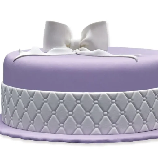Ruban pâte à sucre matelassé h 5 cm (1,25 m)