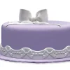 Ruban pâte à sucre noeuds blanc h 3 cm (2,5 m)