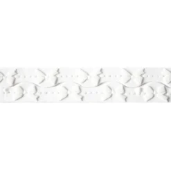 Ruban pâte à sucre noeuds blanc h 3 cm (2,5 m)