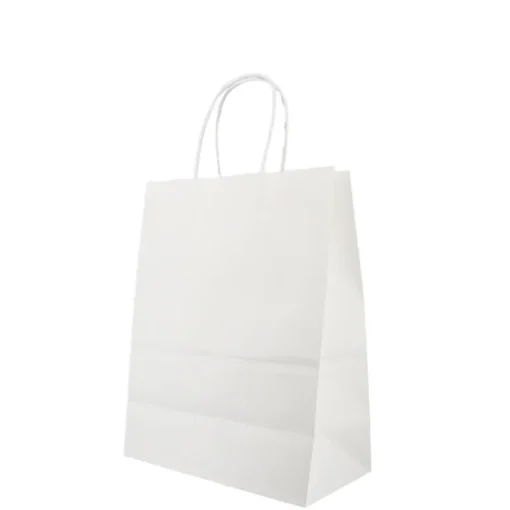 Sac en papier blanc - 21x11x27 cm