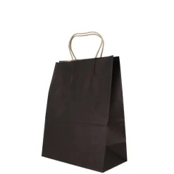 Sac en papier noir - 21x11x27 cm