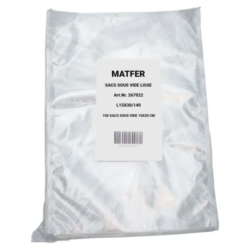 100 sacs sous vide lisse 140 microns 40 x 50 cm
