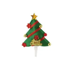 Sapin de Noël décoré sur pique