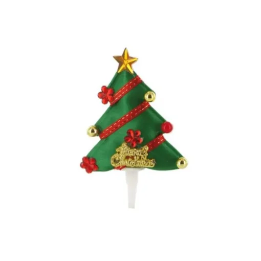 Sapin de Noël décoré sur pique