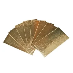 Semelles à bûche or 29 x 10 cm (x5)