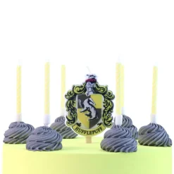 Set de 7 bougies d'anniversaire Poufsouffle Harry Potter