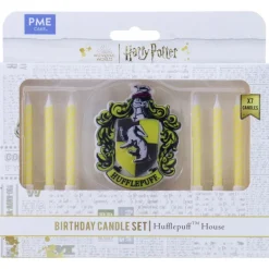 Set de 7 bougies d'anniversaire Poufsouffle Harry Potter