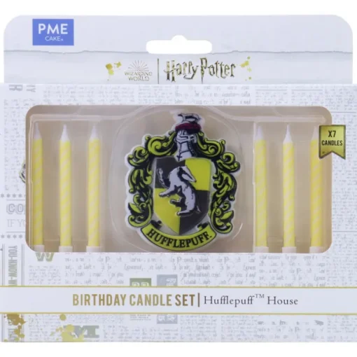 Set de 7 bougies d'anniversaire Poufsouffle Harry Potter