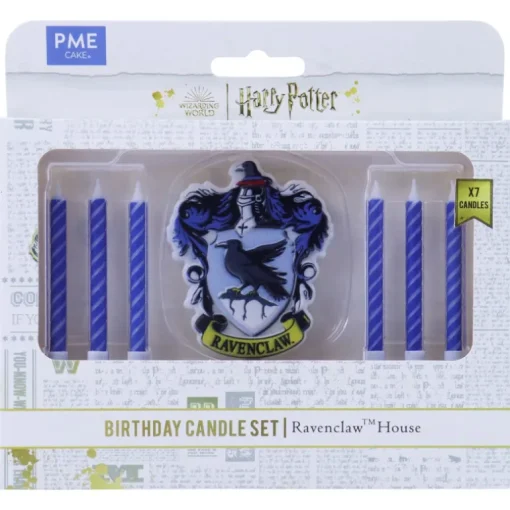 Set de 7 bougies d'anniversaire Serdaigle Harry Potter
