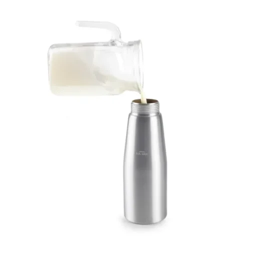 Siphon à crème argent