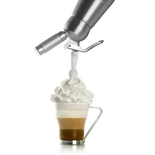Siphon à crème argent