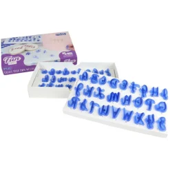Tampons embosseurs alphabet Fun Fonts PME (x52)