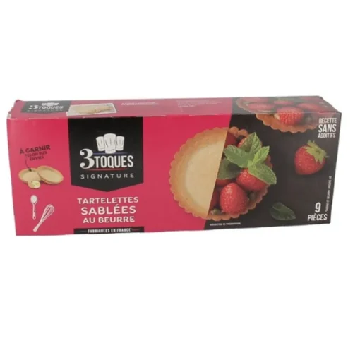 Tartelettes sablées au beurre (x9)