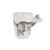 Tasse à tête de chat 3D