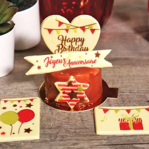 Transfert chocolat Anniversaire
