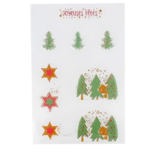 Transfert chocolat thème Noël Ourson