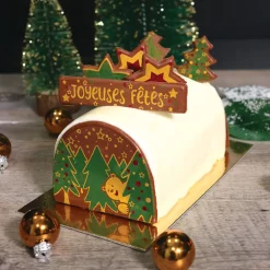 Transfert chocolat thème Noël Ourson