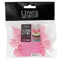 Tulipes roses en azyme (x15)